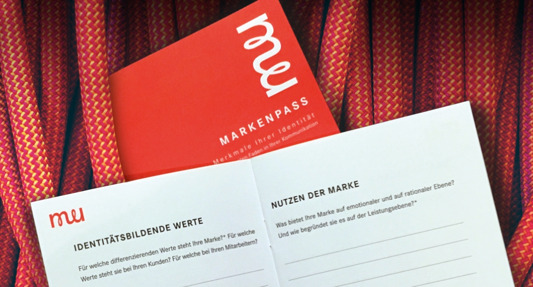 Ausgewiesene Identitätsentwicklung: meterware Markenpass