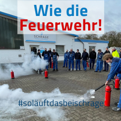 Feuerlöschübung