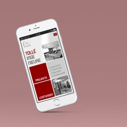 Mobile Ansicht für Website Gestaltung Tollé Planungsgesellschaft